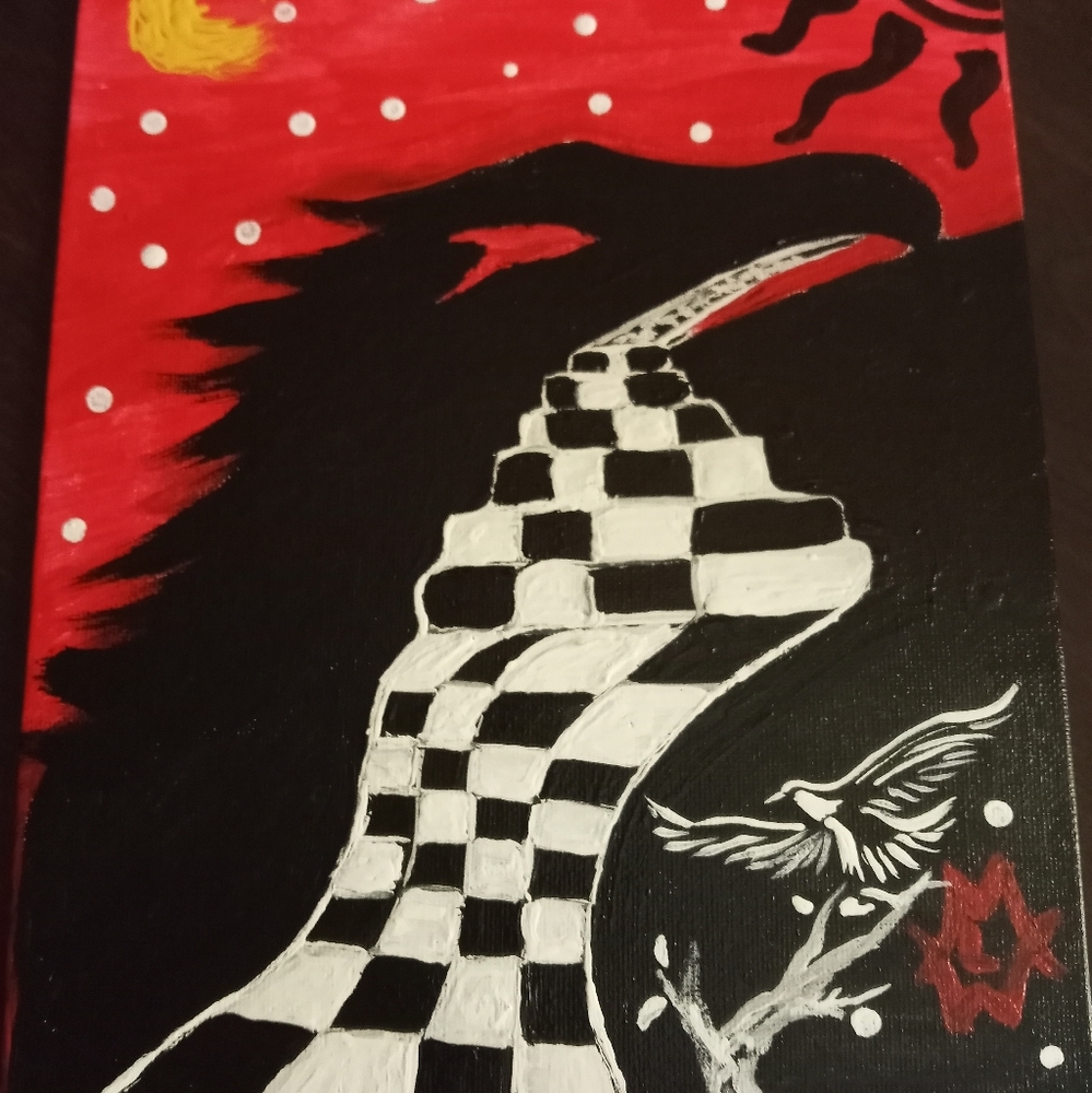 Follow the Raven Painting